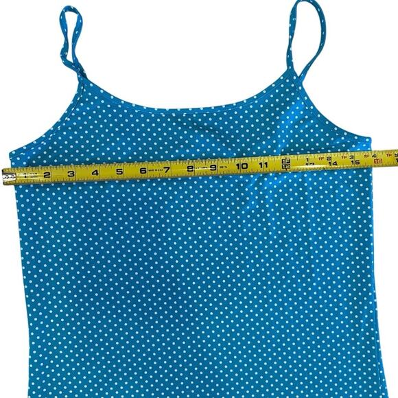 Woman's Michael Kors Summer Dress Teal with White Polka Dots Size Small - Picture 5 of 5